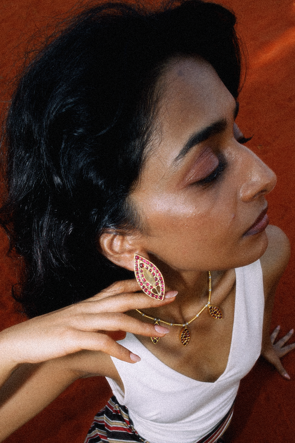Paddy Fields At Dusk Earrings (Small)