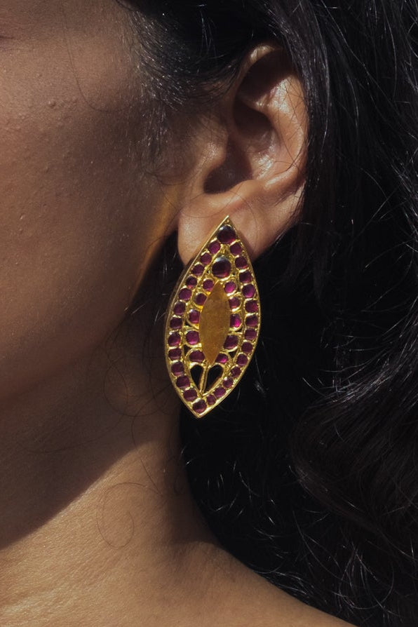 Paddy Fields At Dusk Earrings (Small)