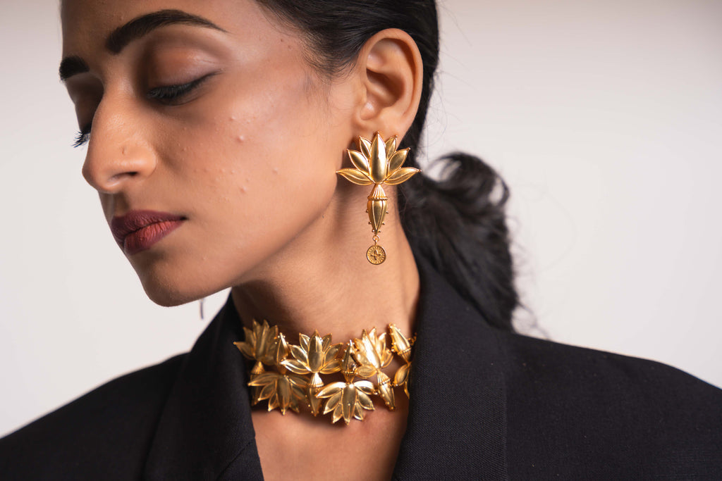 Banana Flower Earrings