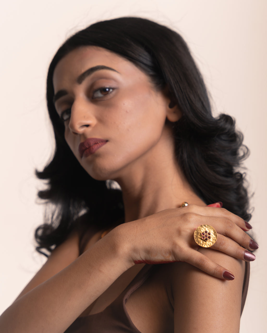 Flower Coin Ring