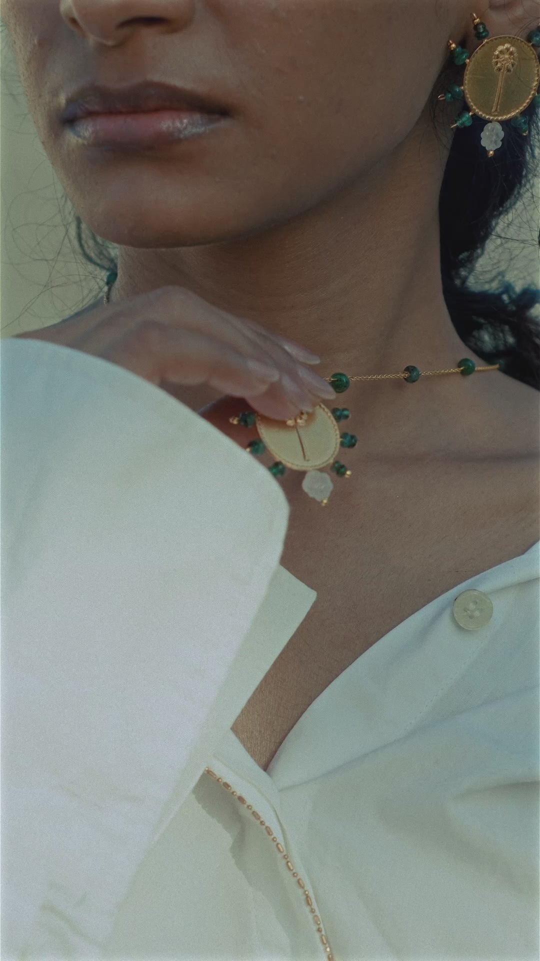 An Emerald Kind of Night Necklace