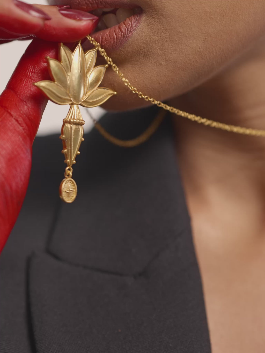 Banana Flower Pendant