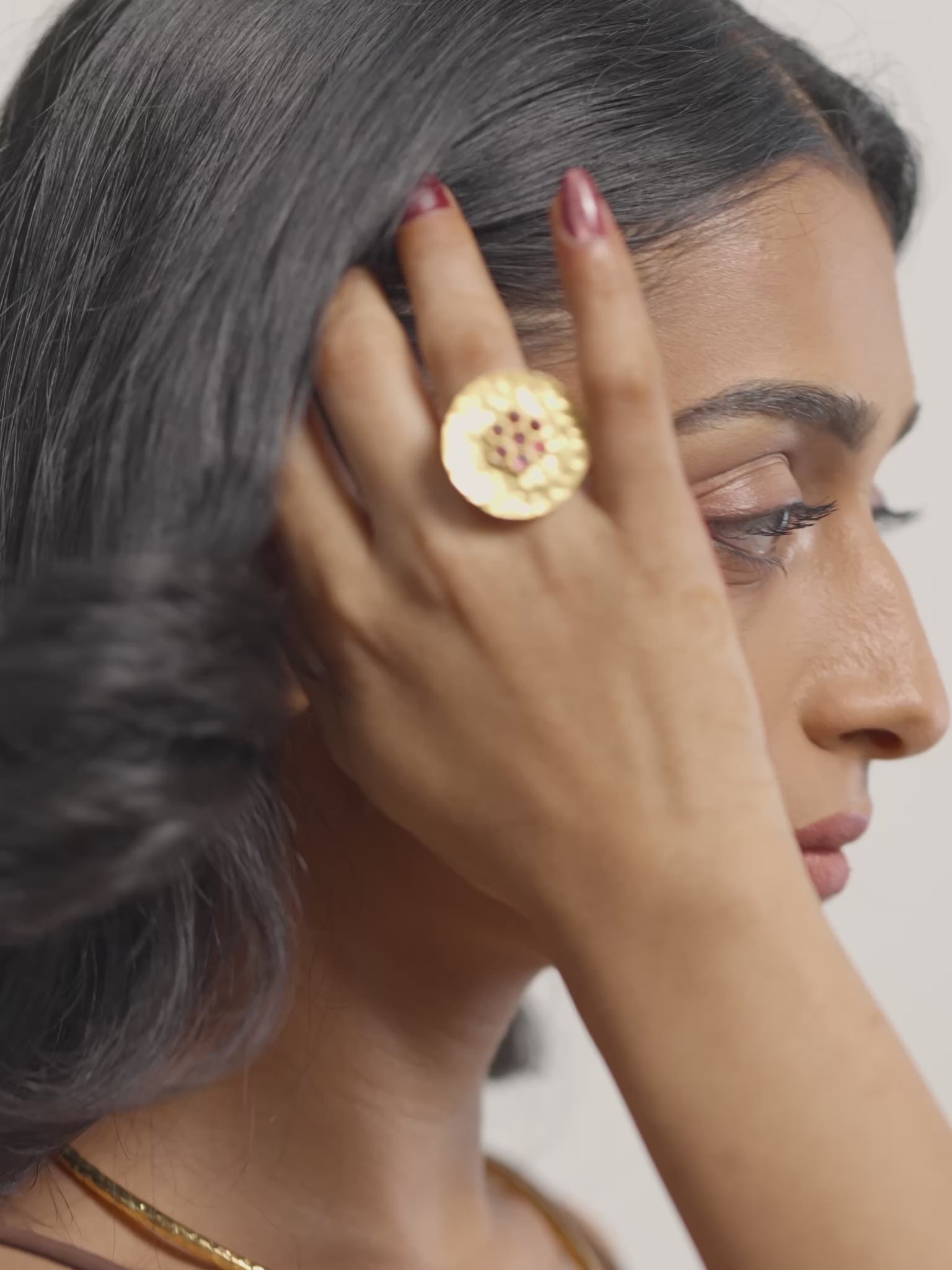 Flower Coin Ring